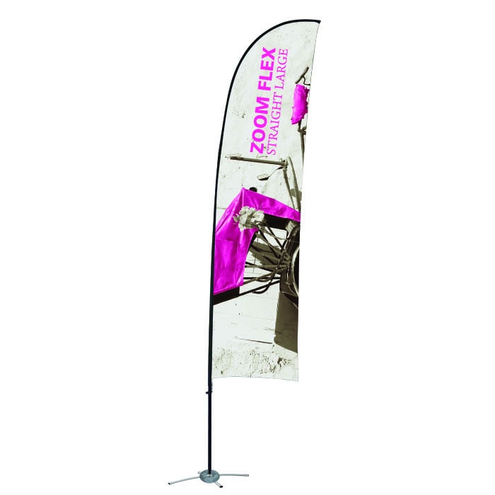 Flag pole sign and display for businesses