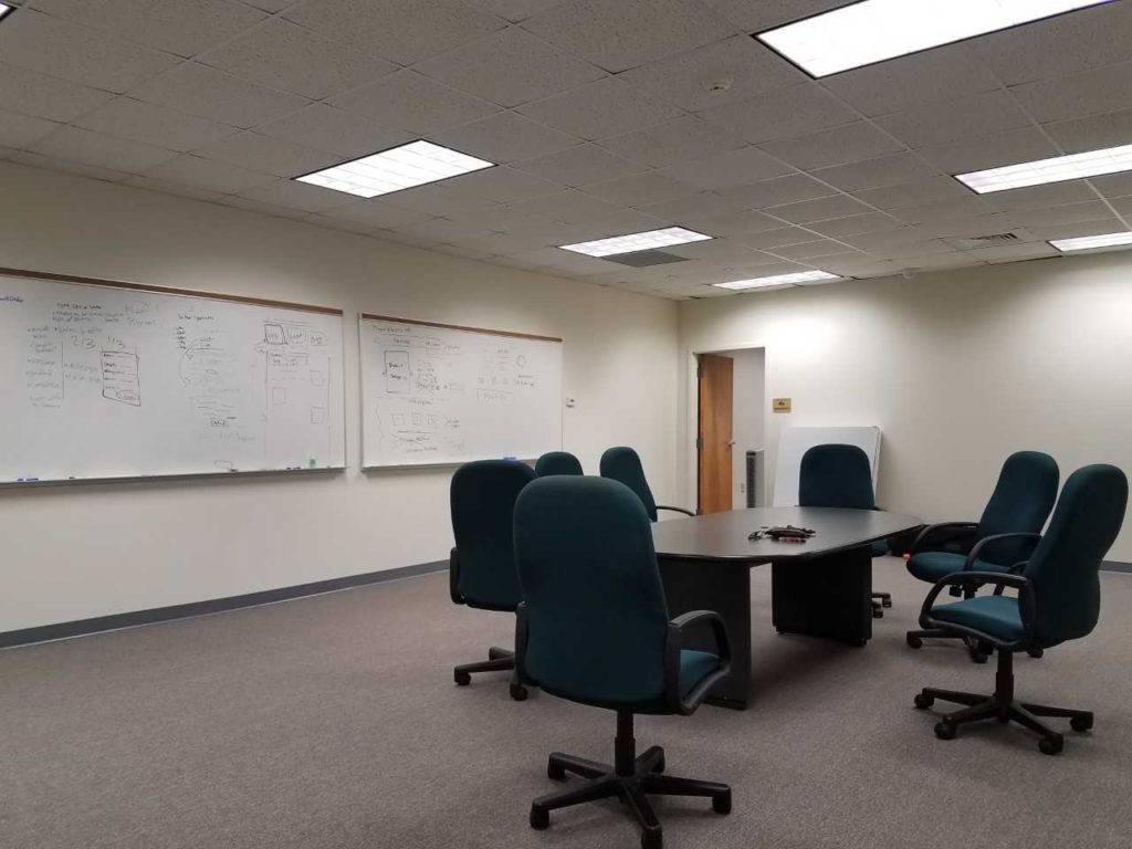 A painfully generic conference room