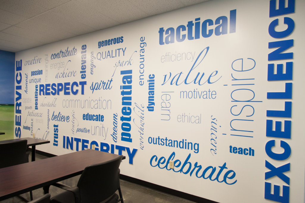 vinyl lettering for offices with inspirational quotes