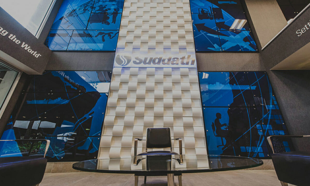 Branded Environment design for the main Suddath corporate office.