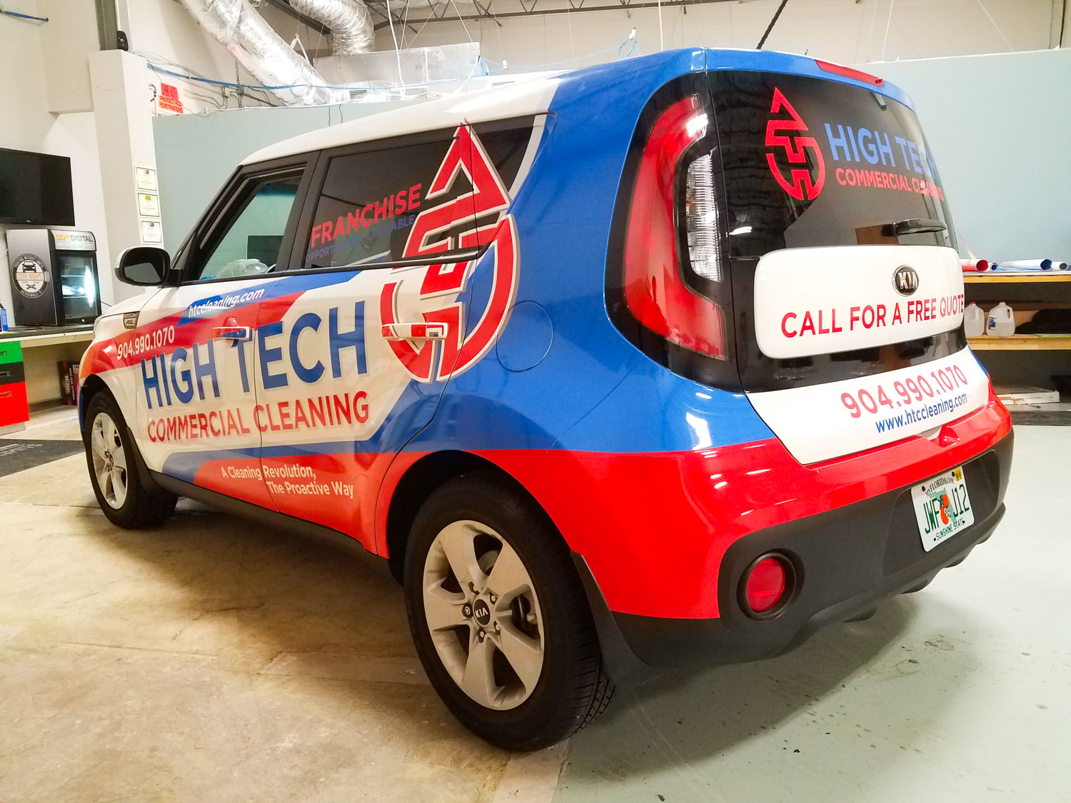 High Tech Commercial Cleaning Vehicle Wrap